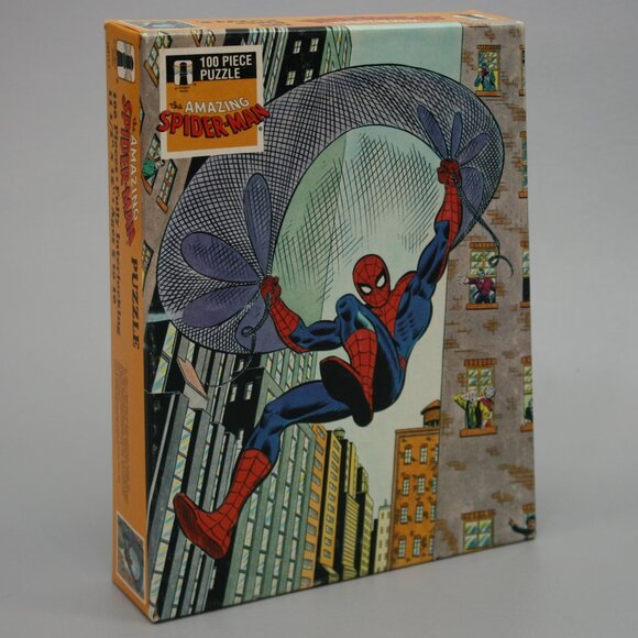 Vintage 1988 Marvel The Amazing Spider-Man 100 Piece Puzzle New - Factory Sealed - Picture 1 of 10